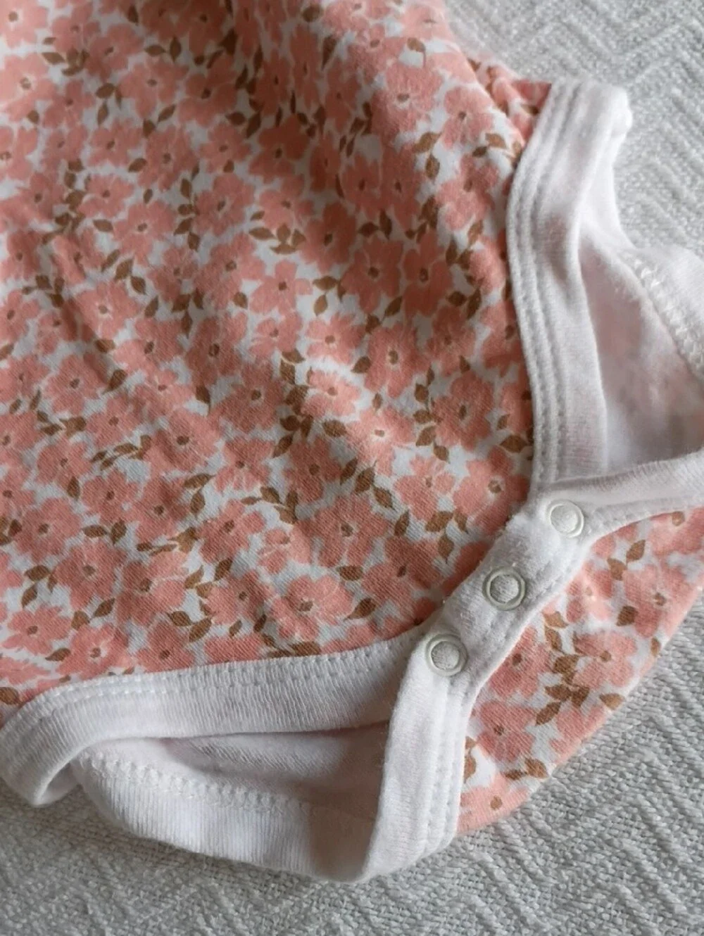 Floral Pink Long-Sleeve Baby Bodysuit by Petit Bateau